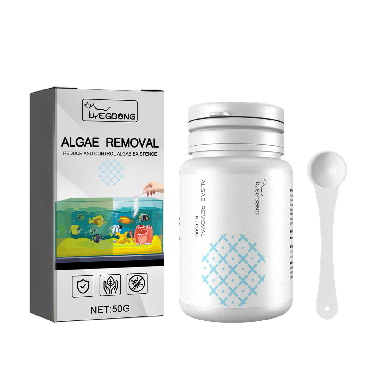 Dealgal Lichen, Aquarium Cleaning Agent Algae Removal Moss Fish Tank Moss Removal Agent Algae Removal From Green Water - V.I.P Digital Presence