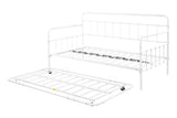 Metal Frame Daybed with trundle（white）