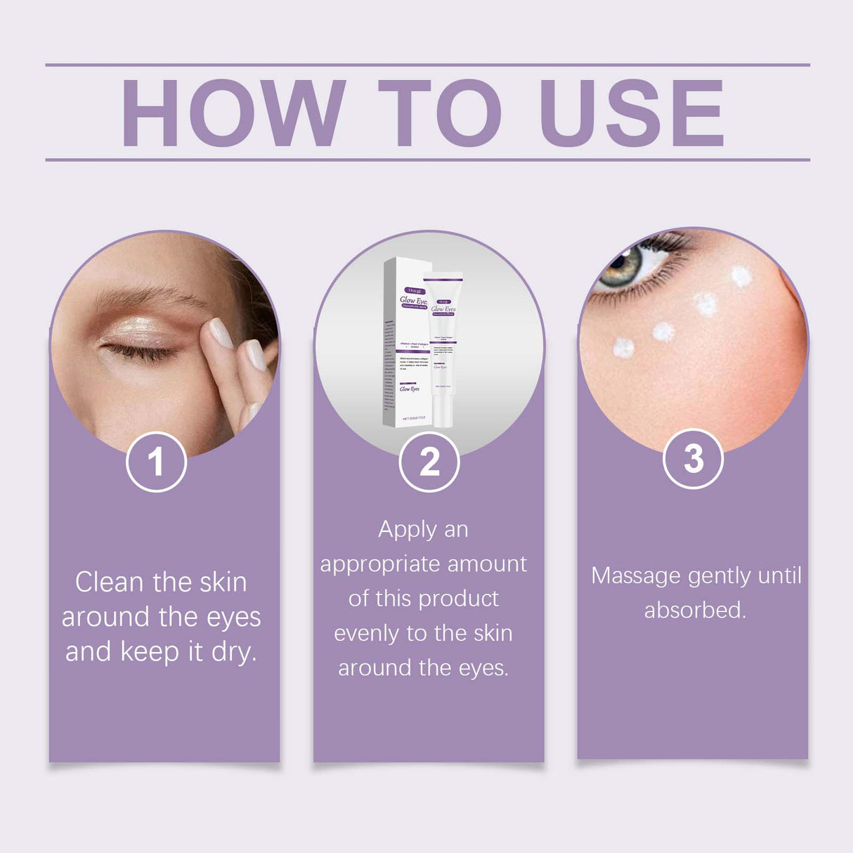 Collagen Eye Cream Firming Moisturizing Hydrating Eye Cream Gentle Care Nourishing Brightening Eye Cream