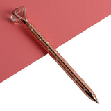 21Color Kawaii Ballpoint Pen Big Gem Metal Ball Pen With Large Diamond Blue And Black Magical Pen Fashion School Office Supplies - V.I.P Digital Presence