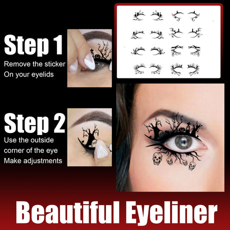 Halloween Eyeliner Stick Scary Fashion Party Makeup Kit Bat Spider Decorative Eyeliner Eyeshadow Stick - V.I.P Digital Presence
