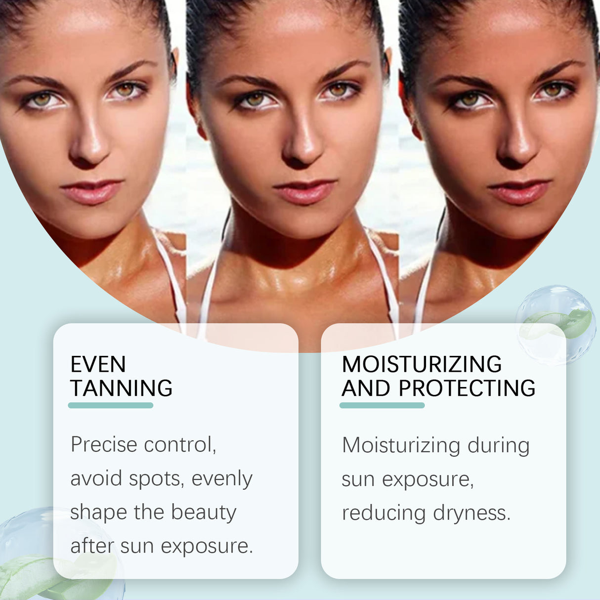 Tanning Drops, Gentle Moisturizing, Tanning And Even Skin Tone Moisturizing Wheat Skin Tone Care Solution