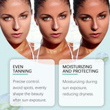 Tanning Drops, Gentle Moisturizing, Tanning And Even Skin Tone Moisturizing Wheat Skin Tone Care Solution