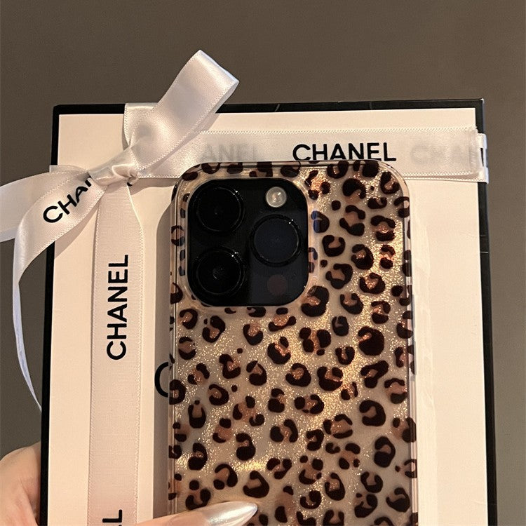 Feather Brown Leopard Pattern Suitable for iPhone 16 Promax Apple 15 Phone Case 14 New 13 All Inclusive 12 - V.I.P Digital Presence