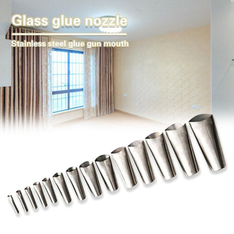 14 PCS Duck Type Glue Nozzle Mighty Caulking Finisher glass glue nozzle stainless steel glue nozzle - V.I.P Digital Presence