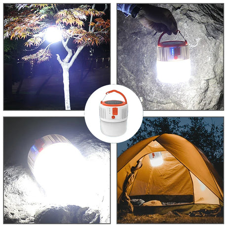 LED Solar Charging Light Energy-saving USB 24Lamp Bead Bulb Night Market Lamp Mobile Outdoor Camping Power Outage Emergency Lamp - V.I.P Digital Presence
