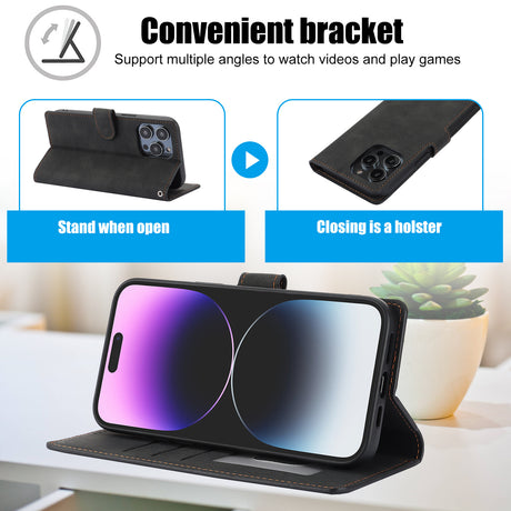 Suitable for Apple 16 Pro phone case FE wallet style anti drop phone leather case - V.I.P Digital Presence