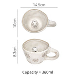 3D ceramic coffee cup with animal creativity and cute ceramic mug inside - V.I.P Digital Presence