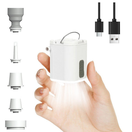 Mini Electric Pump for Inflating/Deflating Air Mattresses & Swimming Rings, Portable for Camping - V.I.P Digital Presence