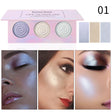 Romantic Beauty Tri-Color Baked Powder Highlighter Palette Pearl Glitter Highlighter Palette - V.I.P Digital Presence