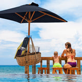 Portable Beach Umbrella Hook: 4-prong, universal for hats, bags, clothes; fits camping/beach umbrellas. - V.I.P Digital Presence