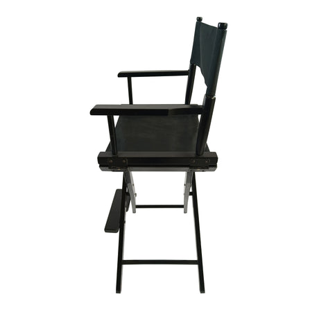 Casual Home Director's Chair, Black Frame/Black Canvas,Suitable for adults, foldable style, 2pcs/set populus - V.I.P Digital Presence