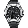Men's dual display waterproof electronic watch, outdoor sports timing multifunctional quartz electronic watch, shock resistant student watch - V.I.P Digital Presence