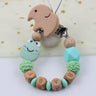 Cartoon frog silicone pacifier chain baby beech tooth glue chain toy anti-drop chain