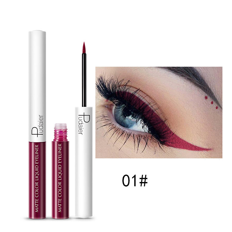Quick-Drying Waterproof And Sweat-Proof Liquid Eyeliner Does Not Smudge Cosmetics Pudaier Color Eyeliner - V.I.P Digital Presence