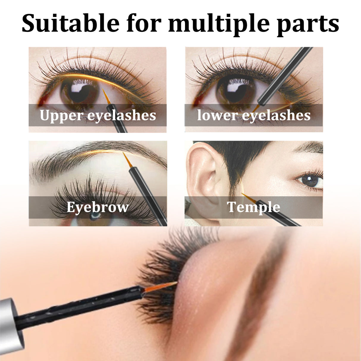 Slimming And Lengthening Mascara Without Trace, Natural Mascara Moisturizing Mascara Black Curl Eyelashes And Eyebrows - V.I.P Digital Presence