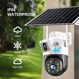 V380PRO  4G Solar Camera 4MP Dual Lens Home Security  Camera With Solar Panel - V.I.P Digital Presence