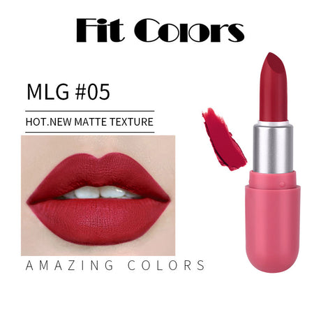 Fit Colors Mini Capsule Matte Lipstick Matte Velvet Does Not Fade Portable Mini Lipstick - V.I.P Digital Presence