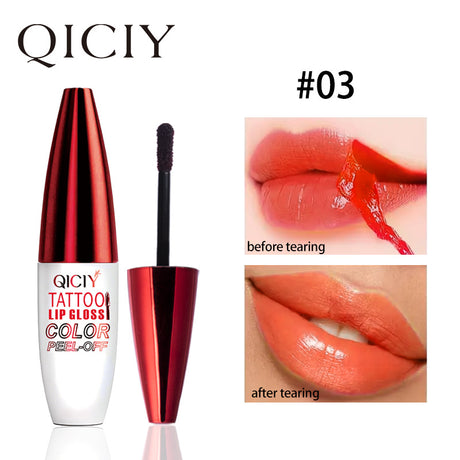 4-color tear off lip gloss is easy to color, moisturizes and lasts for a long time without sticking to the cup tear off lip gloss - V.I.P Digital Presence