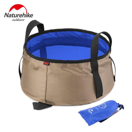NatureHike8.5L Water Washbasin Ultralight Portable Outdoor Nylon Folding Wash Bag Foot Bath Camping Equipment Travel Kits - V.I.P Digital Presence