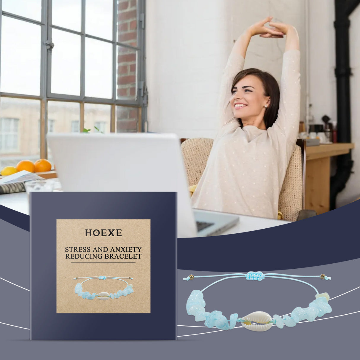 Aquamarine Crystal Fragment Bracelet Simple Portable Fresh Sea Blue Shell Bracelet With 100 Accessories - V.I.P Digital Presence