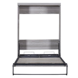 Full Size Murphy Bed, can be Folded into a Cabinet Gray