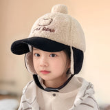 Children's Hat Autumn/Winter Ear Protection Warm Hat Boys' Corduroy Duck Tongue Hat Girls' Winter Fashion Baseball Hat - V.I.P Digital Presence