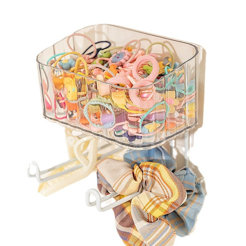 Hair accessory storage box children's non perforated headband hair hoop wall hanging - V.I.P Digital Presence