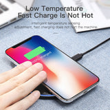 Cargador inalámbrico Qi de 10 W para iPhone X/XS Max XR 8 Plus, base de carga inalámbrica con espejo para Samsung S9 S10+ Note 9 8 