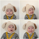 Baby Hat Warm In Autumn And Winter Baby Rabbit Ears Plush Korean Version Ear Cap Baby Hat Cute - V.I.P Digital Presence