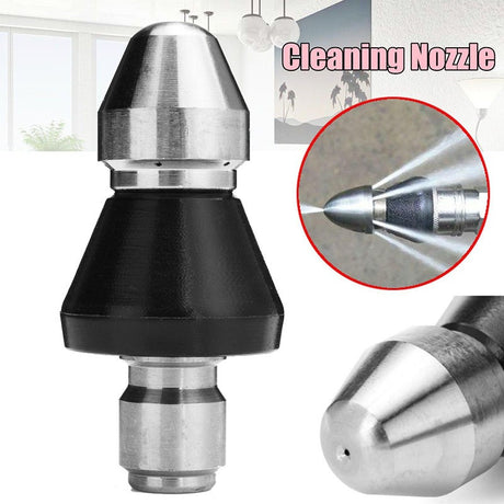 Cleaning Machine Sewer Nozzle 1/4 "Cleaning Sprinkler Pipe Dredger Cleaning Accessories - V.I.P Digital Presence