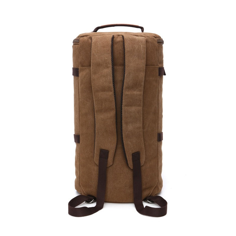 Men Travel Backpack Male Canvas Luggage Duffel Cylinder Bag Mountaineering Hiking Backpack For Men - V.I.P Digital Presence