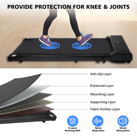 Portable treadmill with remote control, a 240 pound walking and jogging machine, and a black capacity - V.I.P Digital Presence