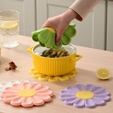 Creative Daisy Flower Household Oil and Heat Resistant Small Fresh Japanese and Korean Bowl and Plate Mats - V.I.P Digital Presence