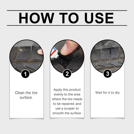 Tire Repair Kit, Soft Repair Glue For Repairing Cracks And Scratches On The Side Of Car Tires - V.I.P Digital Presence
