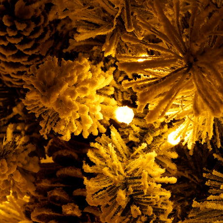 A set of 4 artificial Christmas trees, including flower garlands, flower garlands, and 2 entrance trees, with LED lights - V.I.P Digital Presence