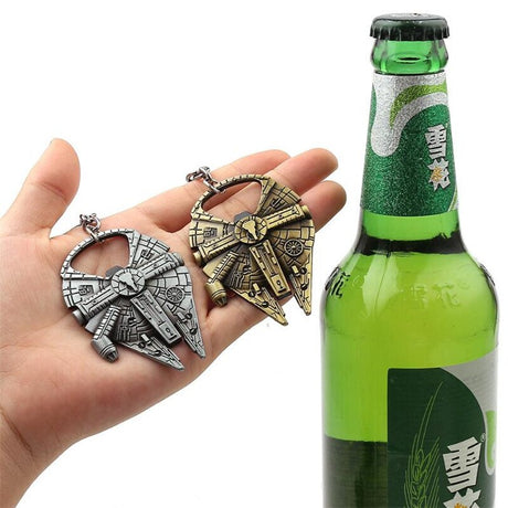 Movie Millennium Falcon Key Chain Cosplay Badge Bottle Opener Fashion Fancy Funny Souvenir Gift Spaceship Key Ring - V.I.P Digital Presence