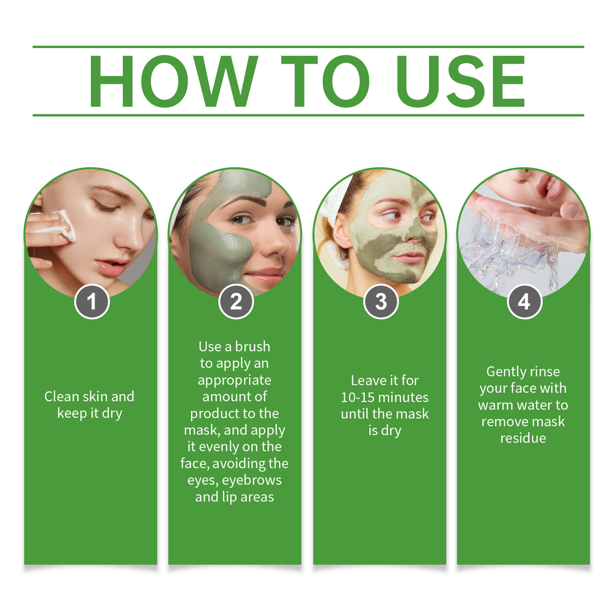 Facial Mud Mask Series Moisturizes And Controls Oil, Firming And Smoothing Facial Skin To Even Skin Tone
