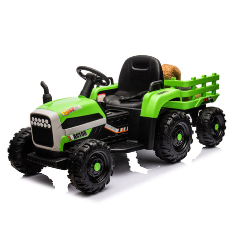 Children's electric tractor toy, powered by 24V battery, 200w * 2 motor 1.86-4.97MPH/remote control three speed adjustable - V.I.P Digital Presence