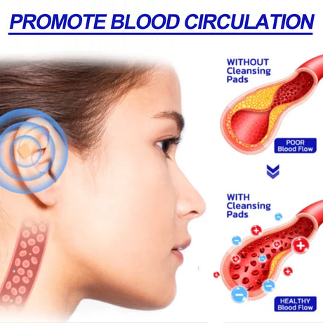Magnetic Point Ear Acupoint lymphatic Cleansing Pads, Relieve Lymphatic Swelling Body Sculpting Body Care Ear Point Patch - V.I.P Digital Presence