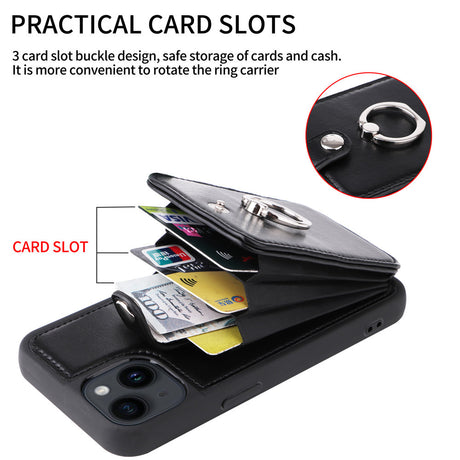 Suitable for iPhone 14 wallet phone case  Apple 13 Promax flip cover protective case accordion card insertion phone leather case - V.I.P Digital Presence