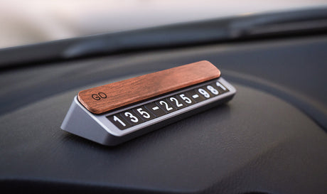 Parking Plate Phone Number Plate Car Car Parking Card Aluminum Alloy High Quality Simple High Temperature Resistance - V.I.P Digital Presence