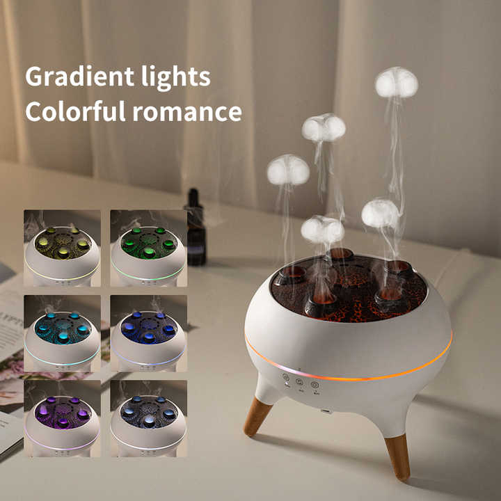 Spray HumidificadorElectric Night Light Air Humidifier With Remote Aromatherapy - V.I.P Digital Presence