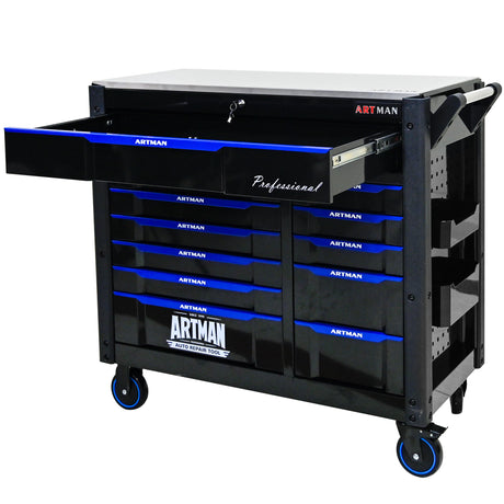 12-Layer Drawer Multi-Purpose Tool Car, With Wheels, Iron Top - V.I.P Digital Presence