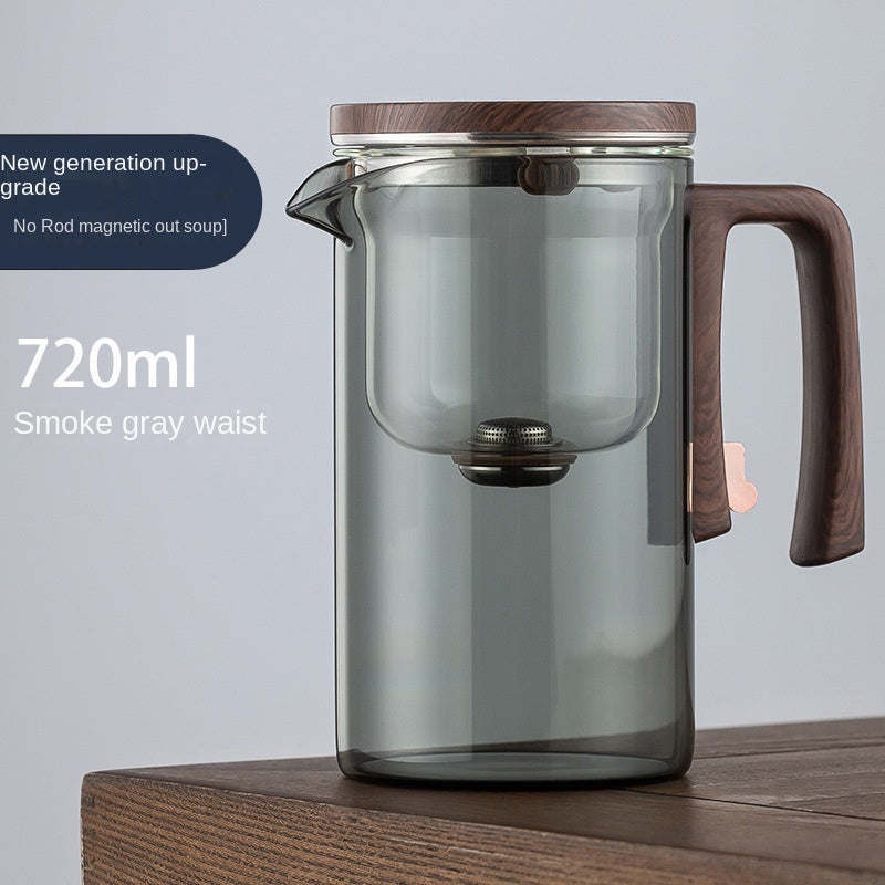 Xiaoman Waist new rodless elegant cup, one click magnetic suction filter glass tea pot, automatic tea separation tea cup - V.I.P Digital Presence