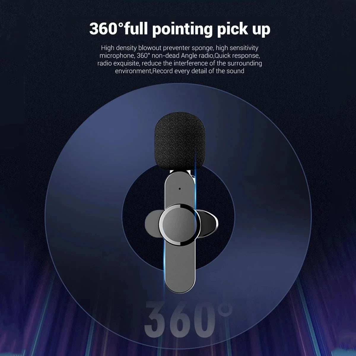 Wireless Lavalier Microphone Lapel Mic Mini For iPhone Android Cell Mobile Phone PC Tiny Micro Tie Mikrofon Mike Dual Bluetooth - V.I.P Digital Presence