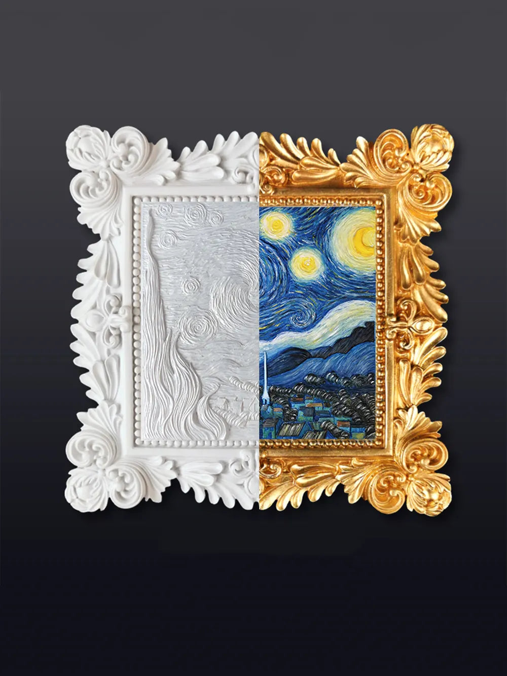Kit de pintura al óleo 3D DIY "Relieve" de la Noche Estrellada de Van Gogh