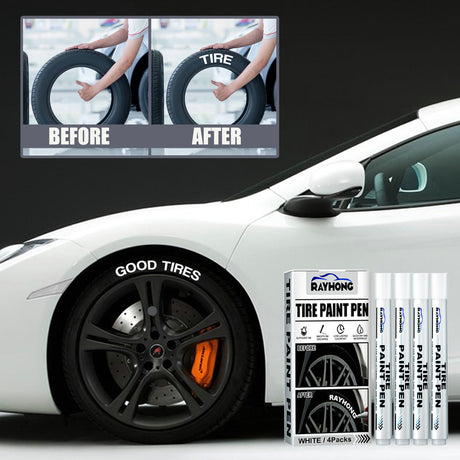 Tire Paint Pen, Car Tire Letter Pen Decorative Modification Supplies Graffiti Tracing Birthmark Pen - V.I.P Digital Presence