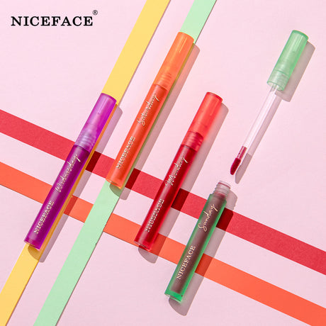 Niceface Weekly Lip Gloss 7 Sticks Lip Gloss Velvet Matte Lip Gloss Set Matte Non-Stick Cup Waterproof Makeup - V.I.P Digital Presence