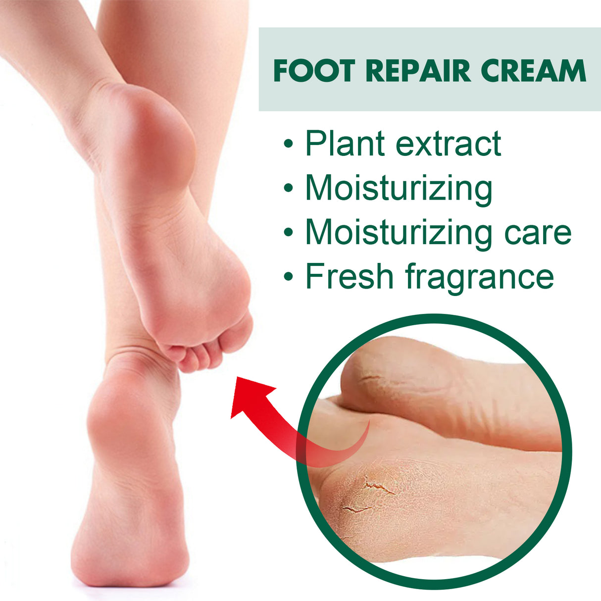 Foot Repair Cream, Repair Heel Crack Dry Itching Skin Nourishing Moisturizing Moisturizing Foot Care Cream - V.I.P Digital Presence